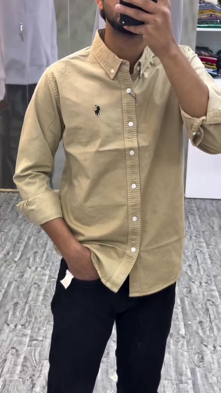 Men?s Plain Full-Sleeve Shirts