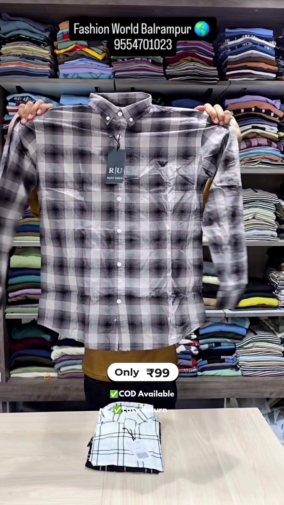 Men in Check Shirts