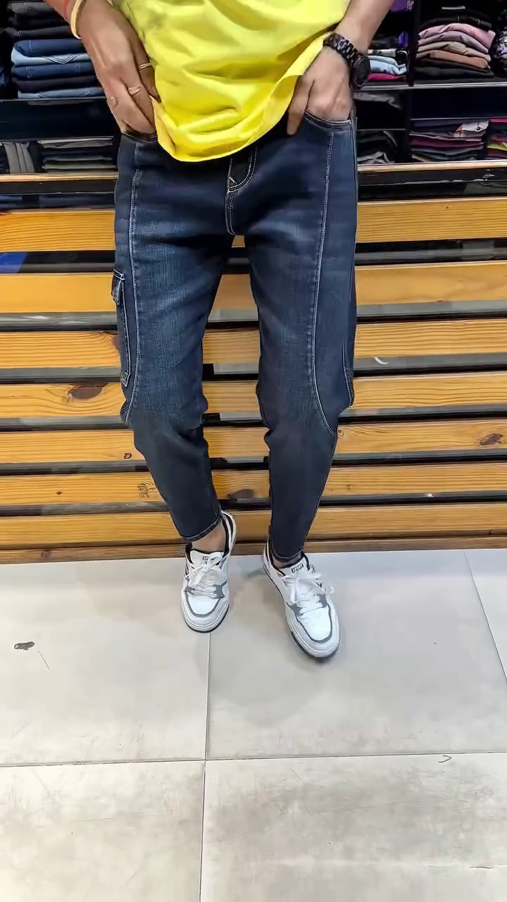 Joggers Pants for Men Denim Overalls Sports Harness Feet Harlan Casual Trousers