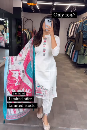 White Color Designer Full Dress Suit