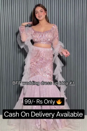 Embellished, Solid, Self Design Semi Stitched Lehenga Choli