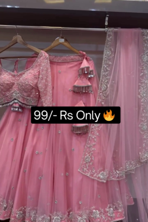 Embroidery Georgette Bridal Lehenga Choli