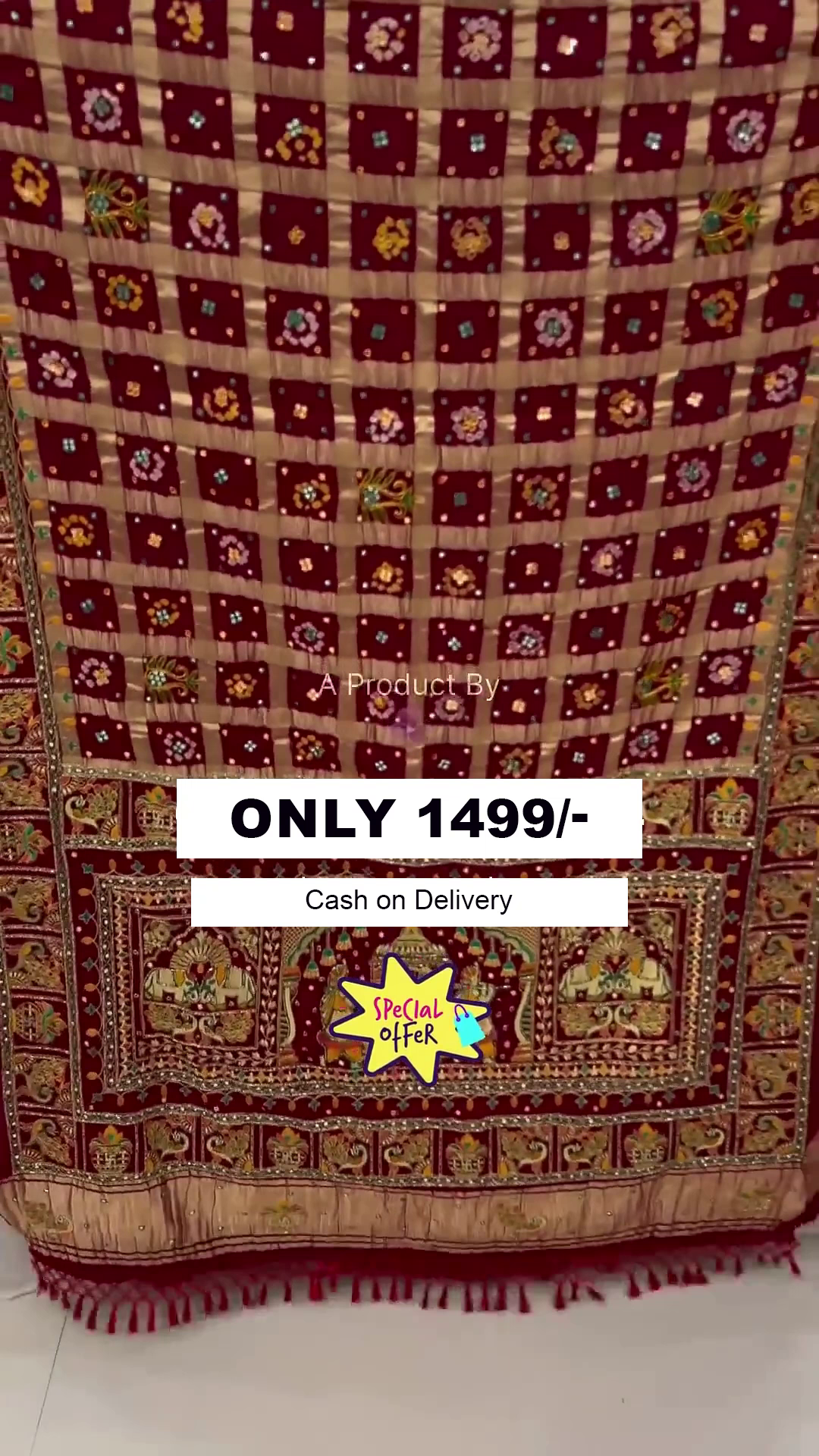 Traditional Gharchola Saree - Image 4