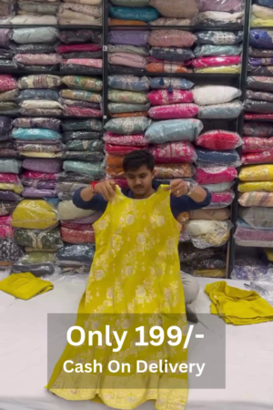 Floral Embroidered Layered Kurta