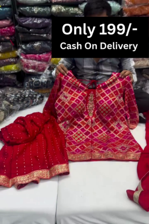 Girls Festive & Party Kurta and Palazzo Set