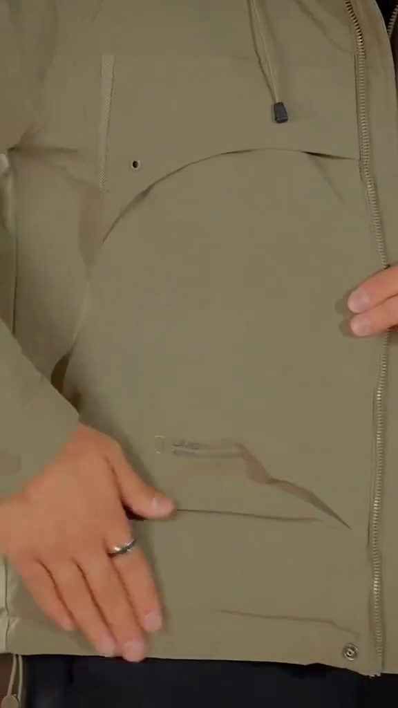 Men's Lightweight Utility Hooded Jacket (Olive/Khaki) - Image 3