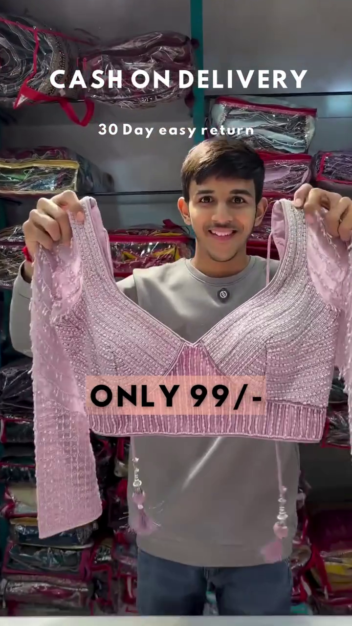 Peach Embroidered Net Semi Stitched Lehenga - Image 4