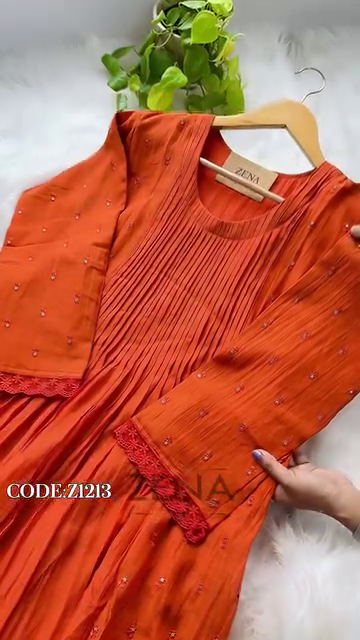 Pure Mul Chanderi Anarkali Suit Set – Elegant Festive Wear - Image 10