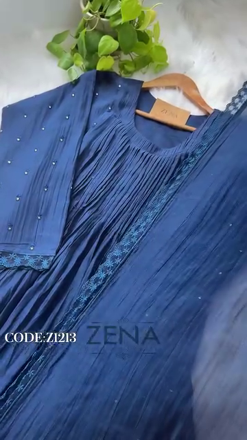 Pure Mul Chanderi Anarkali Suit Set – Elegant Festive Wear - Image 7