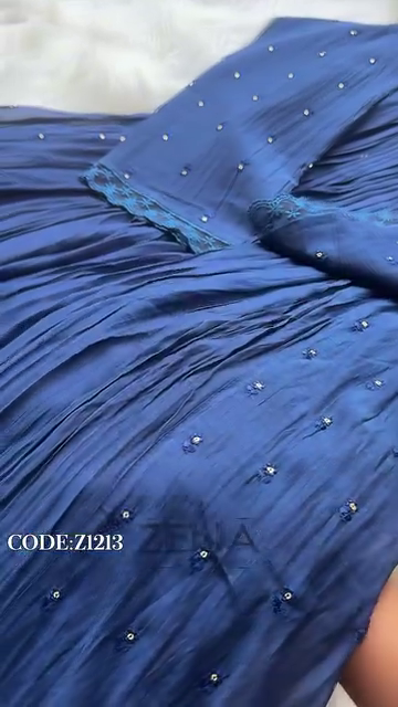 Pure Mul Chanderi Anarkali Suit Set – Elegant Festive Wear - Image 5