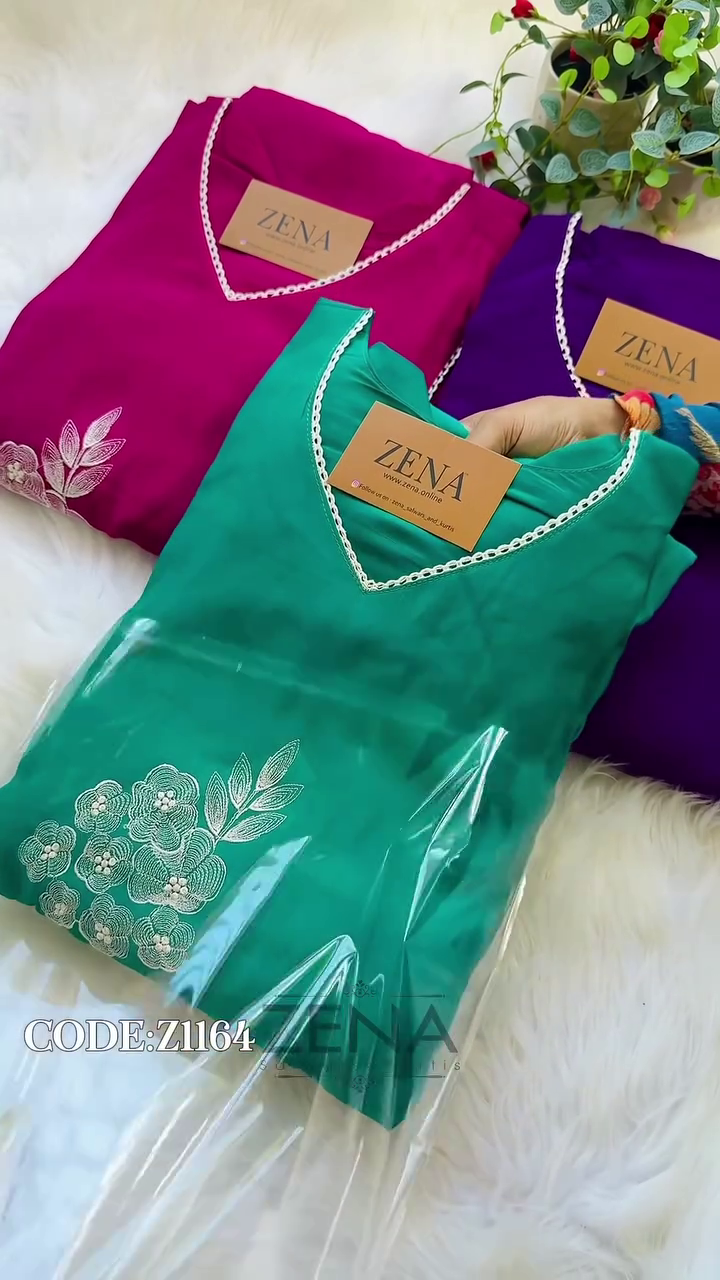 Party Wear Handwork A-Line Set – Top, Bottom & Dupatta - Image 10