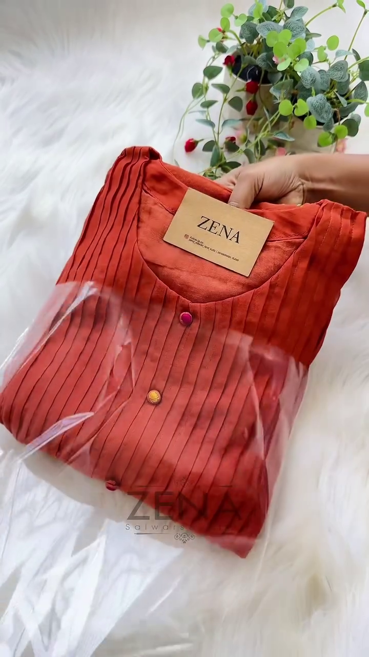 Premium Mul Chanderi Hand Work Anarkali Set – Timeless Festive Elegance - Image 2