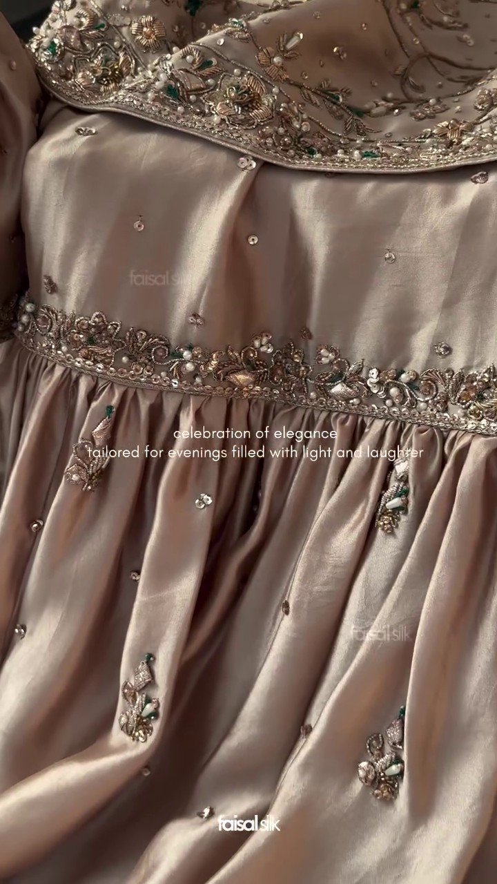 ✨ Majestic Gold Regal Hand-Embroidered Lehenga Set – A Timeless Heirloom of Royal Grandeur ✨ - Image 5