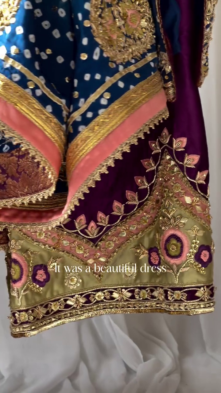 Royal Heritage Multicolour Hand-Embroidered Lehenga Set – A Regal Masterpiece Reimagined - Image 8