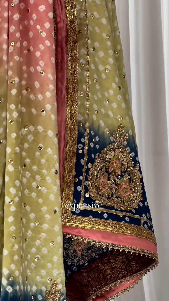 Royal Heritage Multicolour Hand-Embroidered Lehenga Set – A Regal Masterpiece Reimagined - Image 6