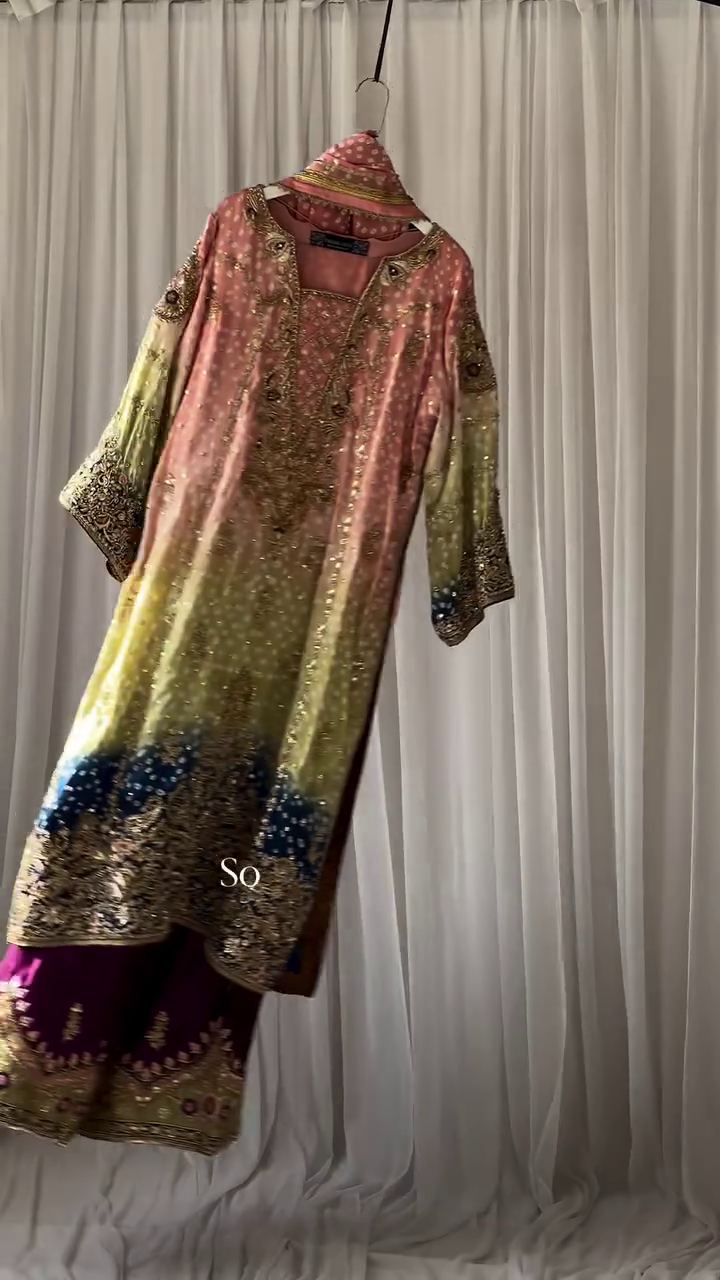 Royal Heritage Multicolour Hand-Embroidered Lehenga Set – A Regal Masterpiece Reimagined - Image 5