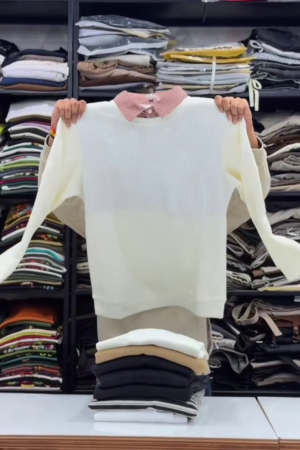 Men Cashmere Sweater Pullover O-Neck Knitted Sweaters