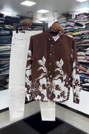 Men Floral Printed Casual Shirt