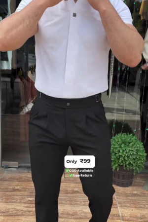 Men White Casual Shirt