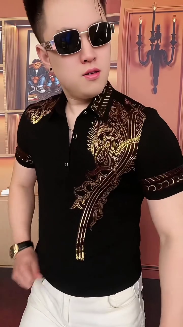 Men Shirts, Men Dress Shirt Long Sleeve Shirt Casual Tops Button Down Shirts - Image 7